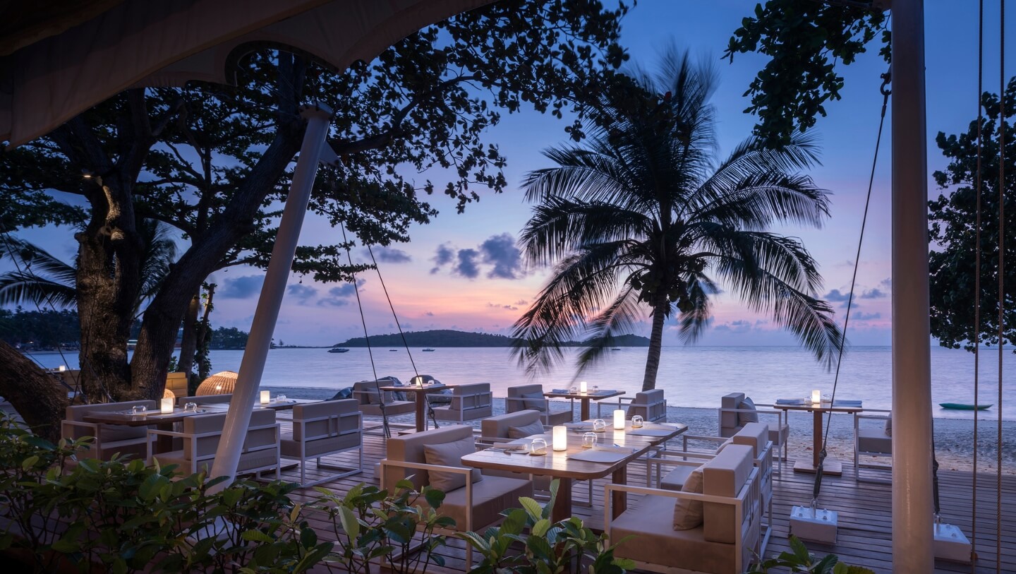 Dinner at a Beachfront Restaurant